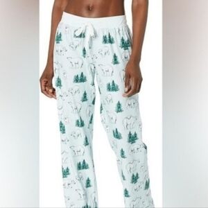 PJ Salvage just chill polar bear loungewear pajama pants ice blue